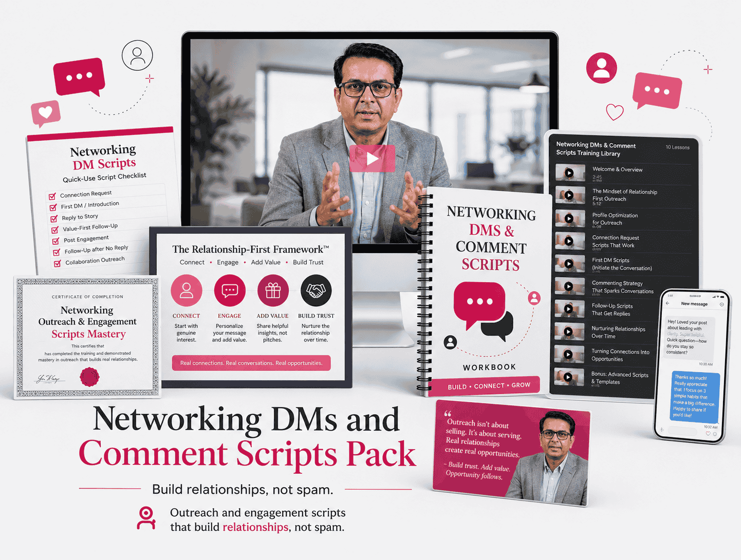 Networking DMs & Comment Scripts pack
