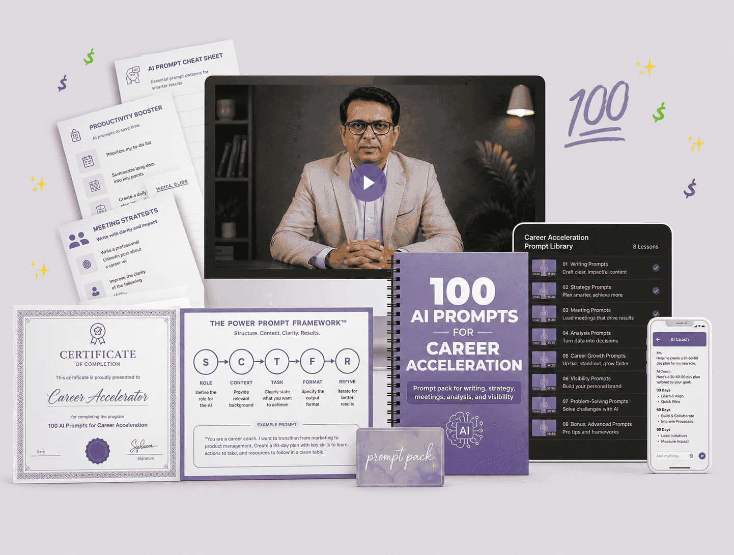 100 AI Prompts for Career Acceleration