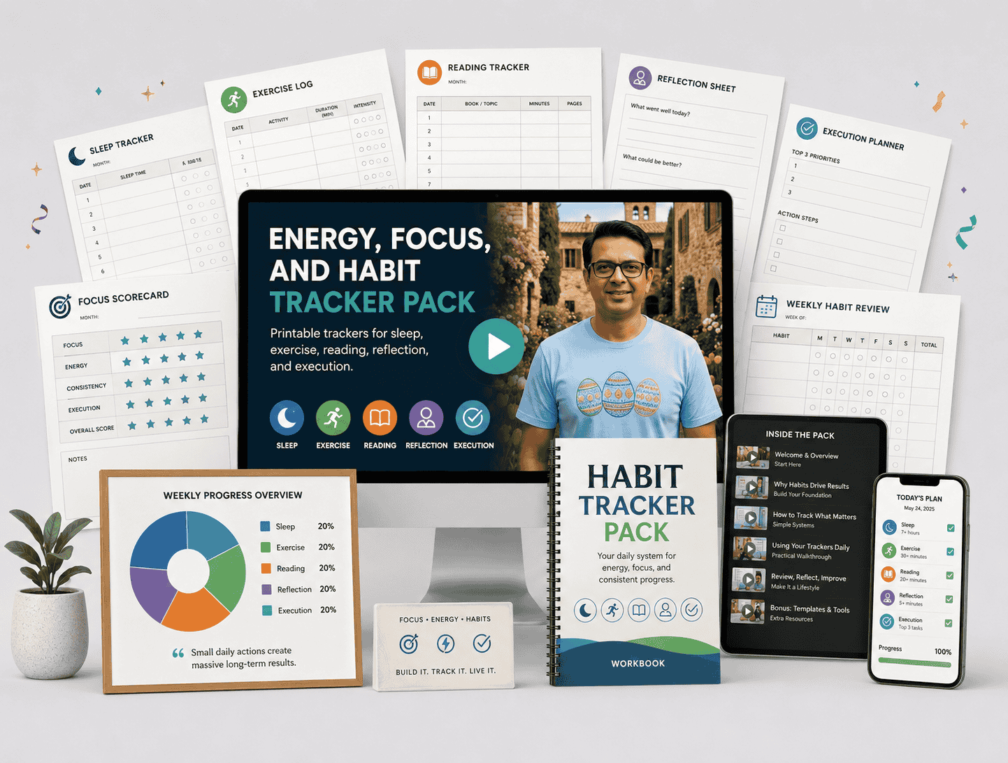 Energy Focus & Habit Tracker Pack